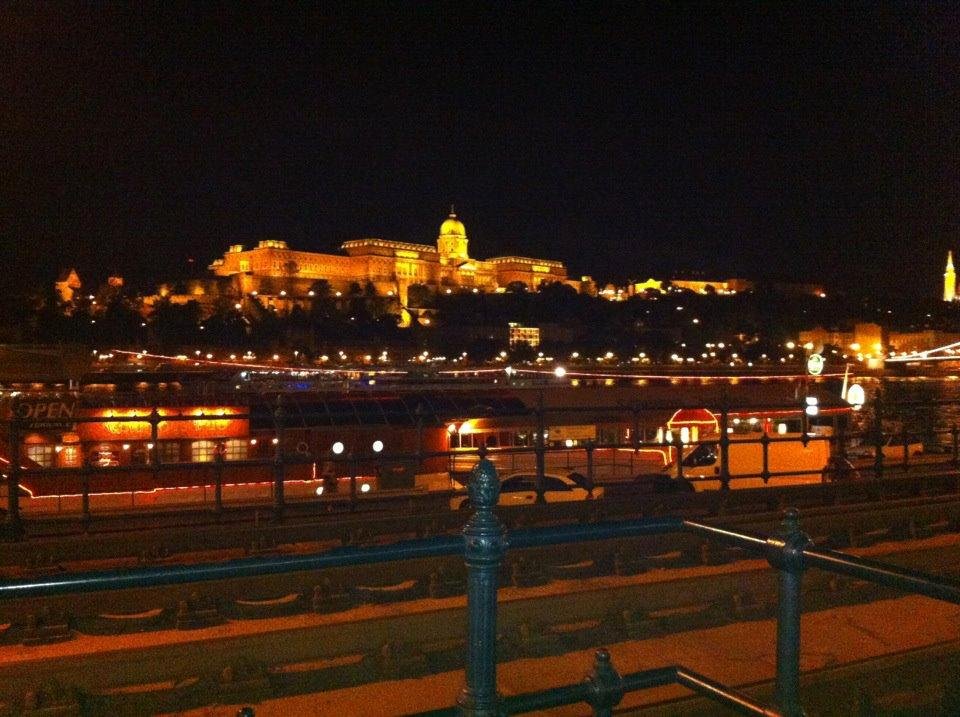 Looking across the Danube last Friday night.
