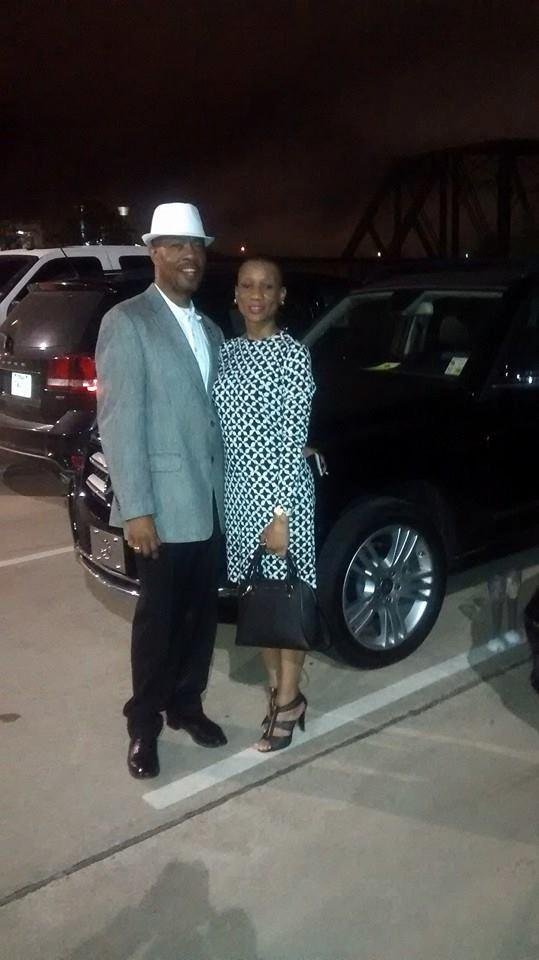 Janet and I in Bossier City Black and Brown comedy show