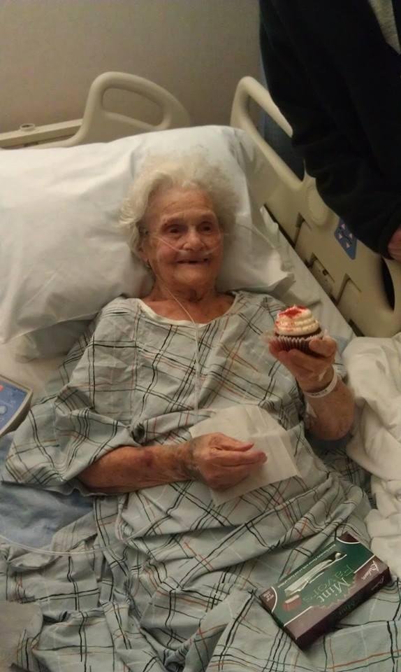 Gramma Masons 95th birthday. God bless her and keep her healthy.