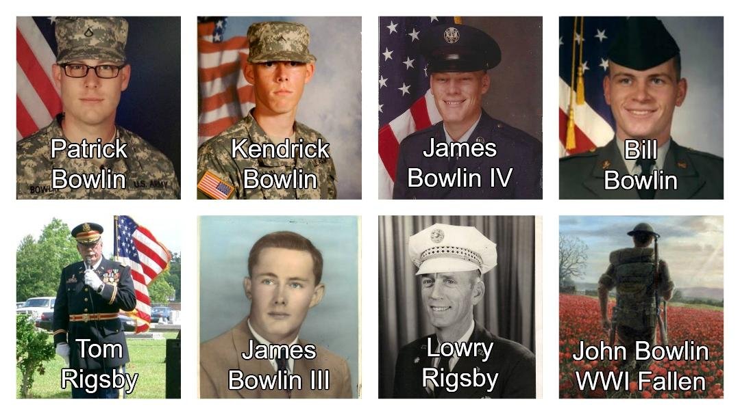 My family proudly served our country.