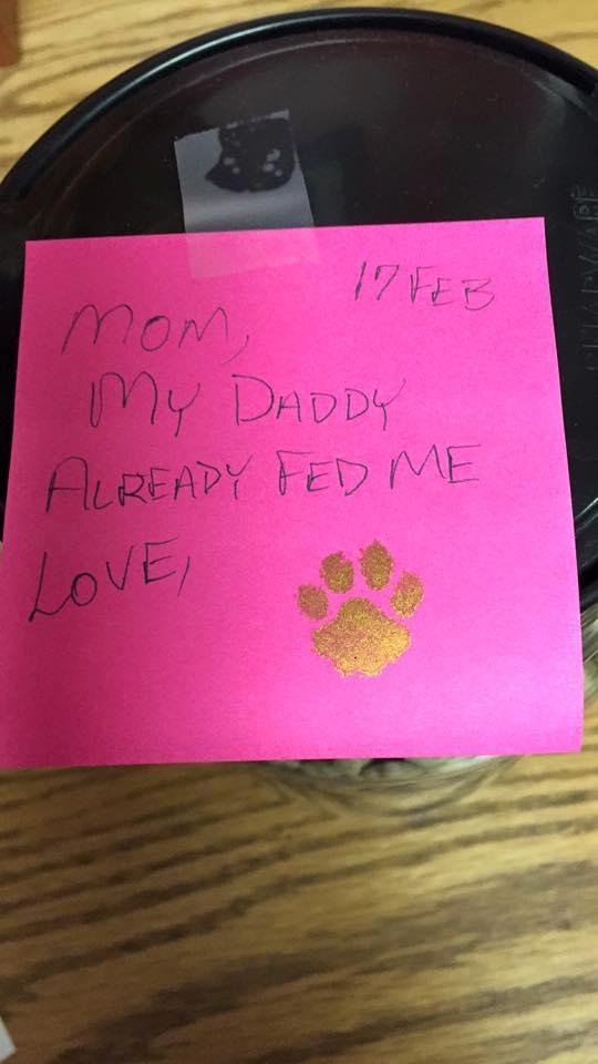 I love getting notes from our sweet puppy girl!