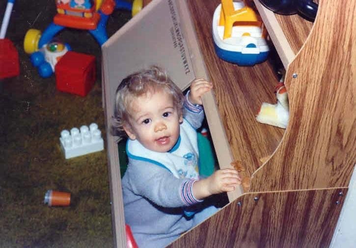 TBT.......My little doll in the toy box.  He was such a sweet baby.  I love you Chase.