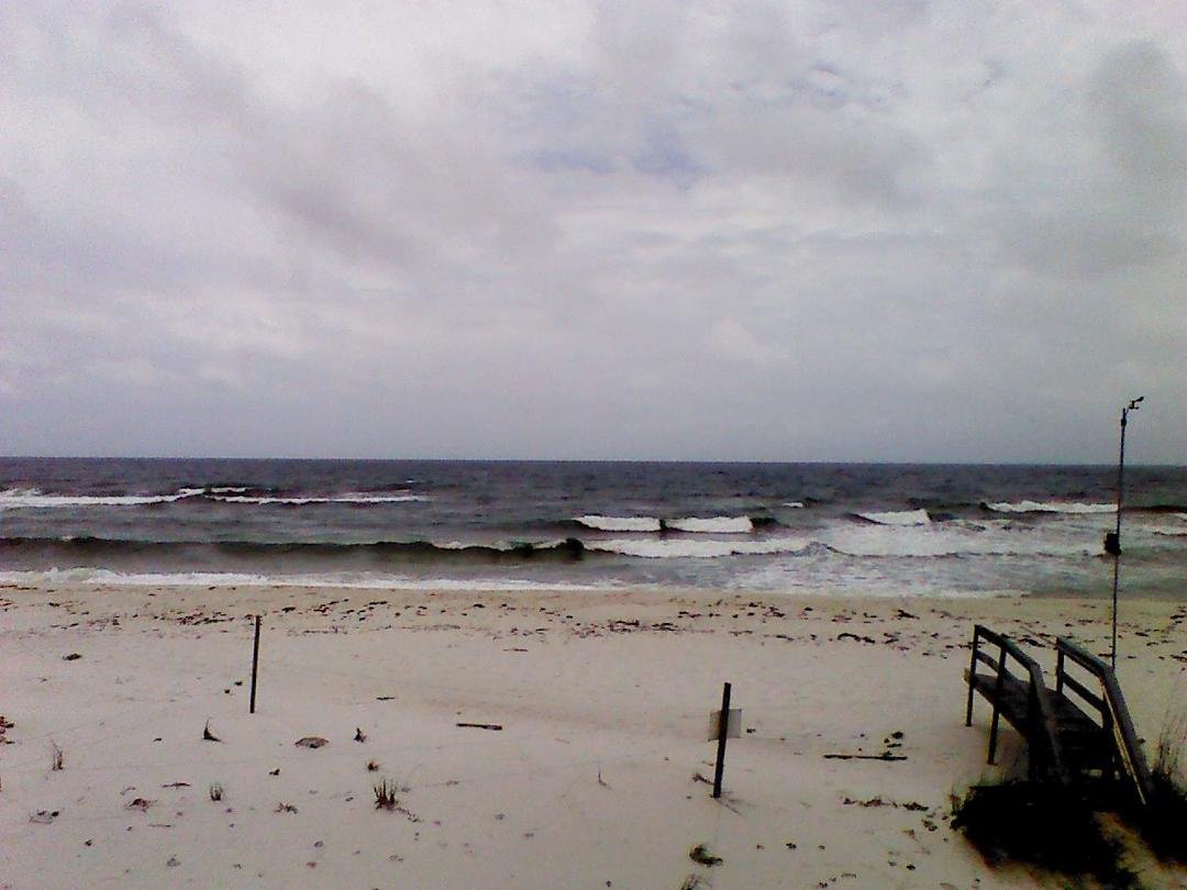 What beautiful day at the beach! Red flag day. That's OK.