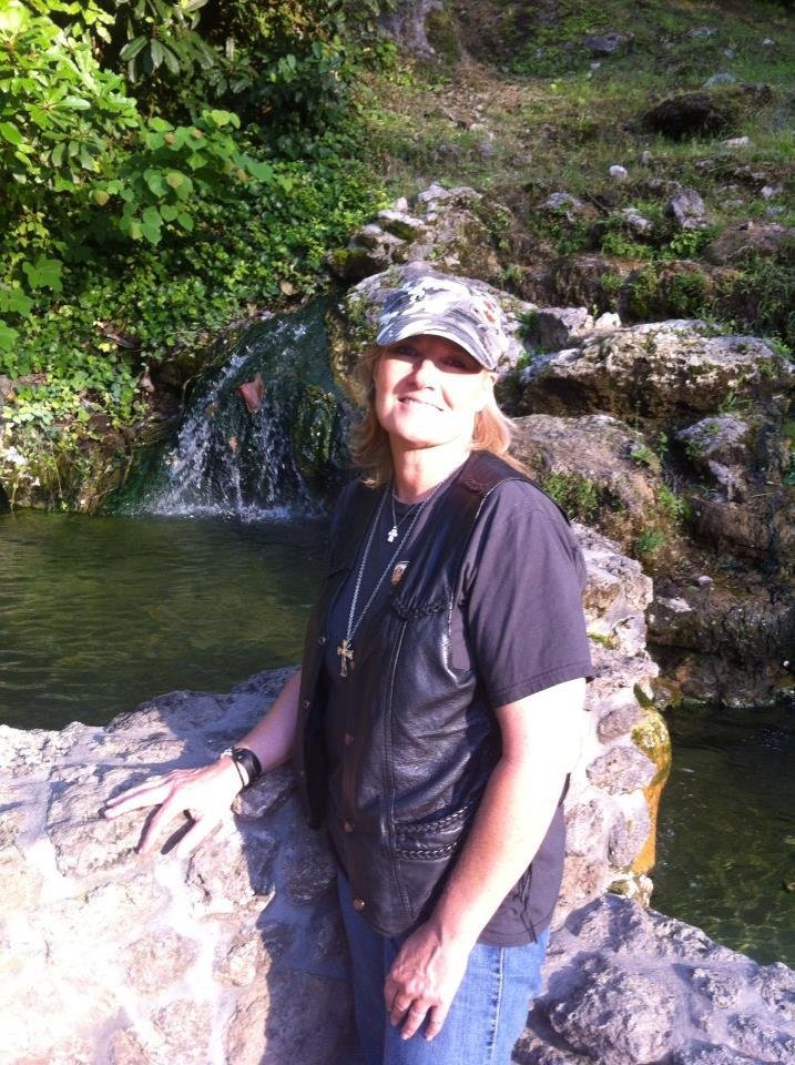 Deb at the Hot Springs