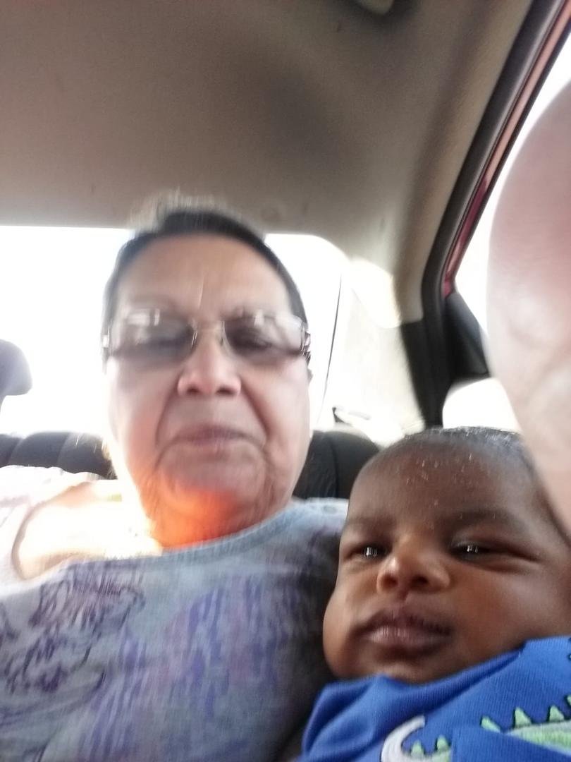 Grandma and her new grandson Carson Anthony Nelson.