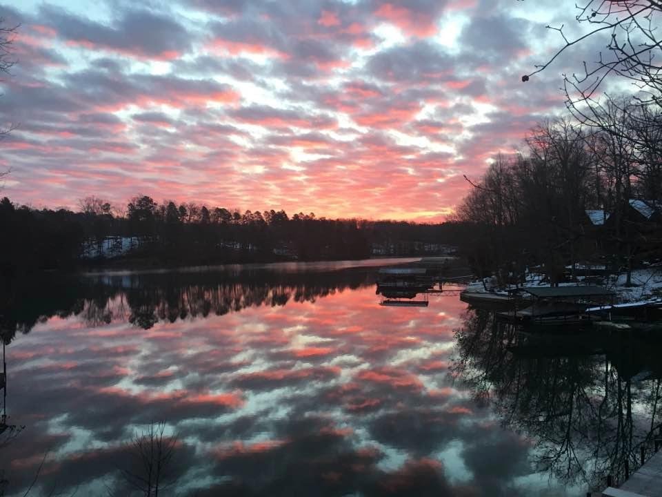 Another beautiful cold sunrise on the Lake.