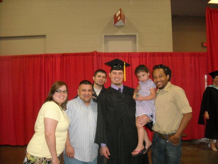 right to left :::  Brandi,Greg,Steven,Ray,Cadence, and Carry (best friend)