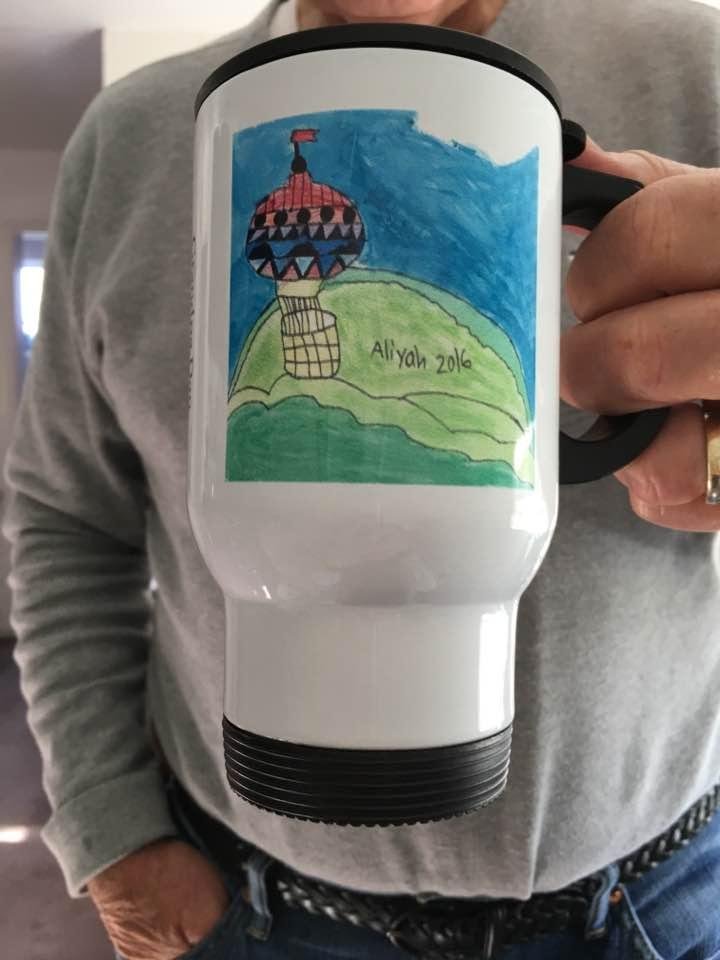 My granddaughter Ali made this for me for Christmas...she is quite artistic if I say so myself! 😀
