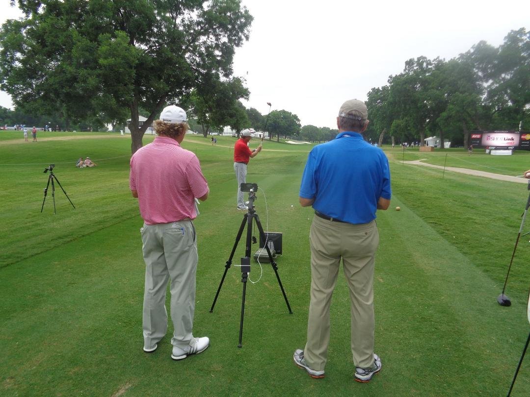 This was interesting - they set up a Trackman at the amateur's tee and were able to get data on each of their tee shots.