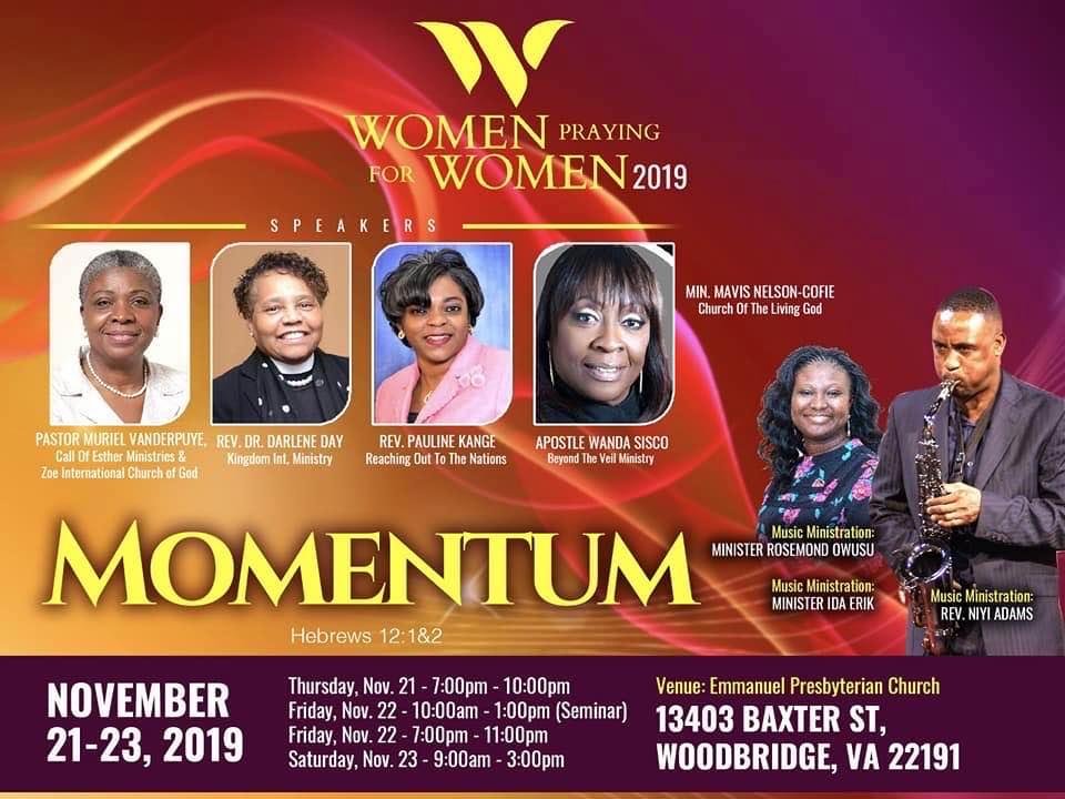 Come out to the Women Praying for Women Conference 2019!