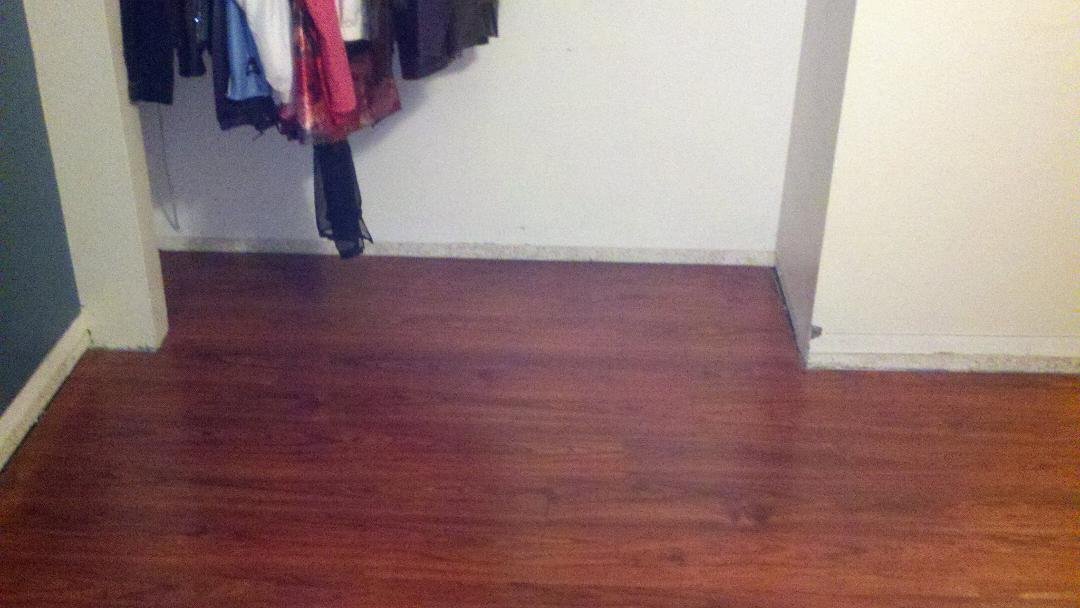 Finally done now baseboard and floor trim