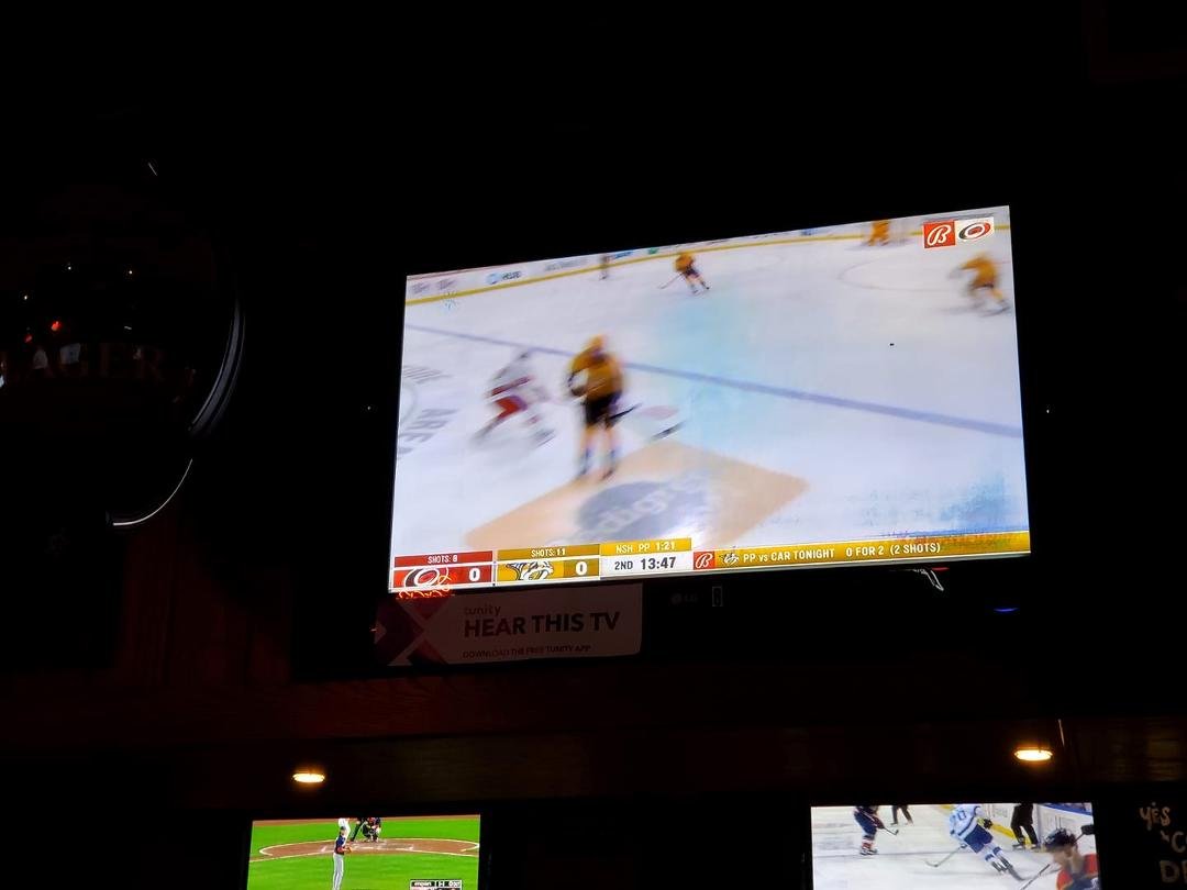 Watching the Hurricanes play.