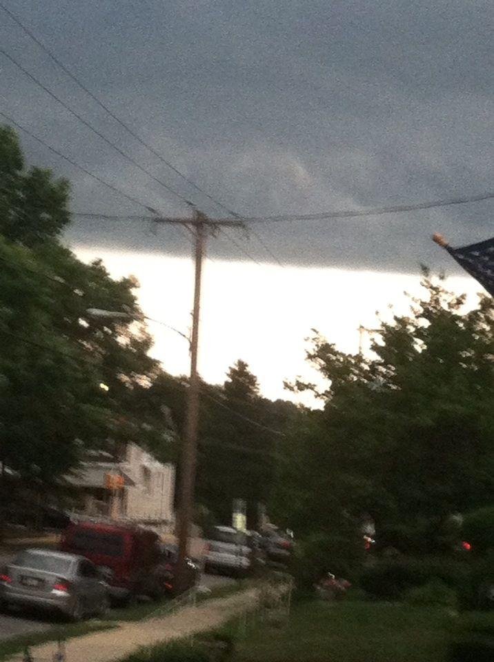 Look how the dark clouds and clear meet.