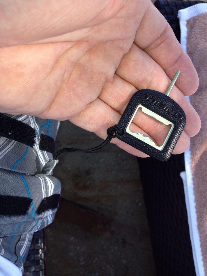 Quicksilver swim gear rocks when it comes with a very, very useful tool when drinking craft Kona bottled beer pool side