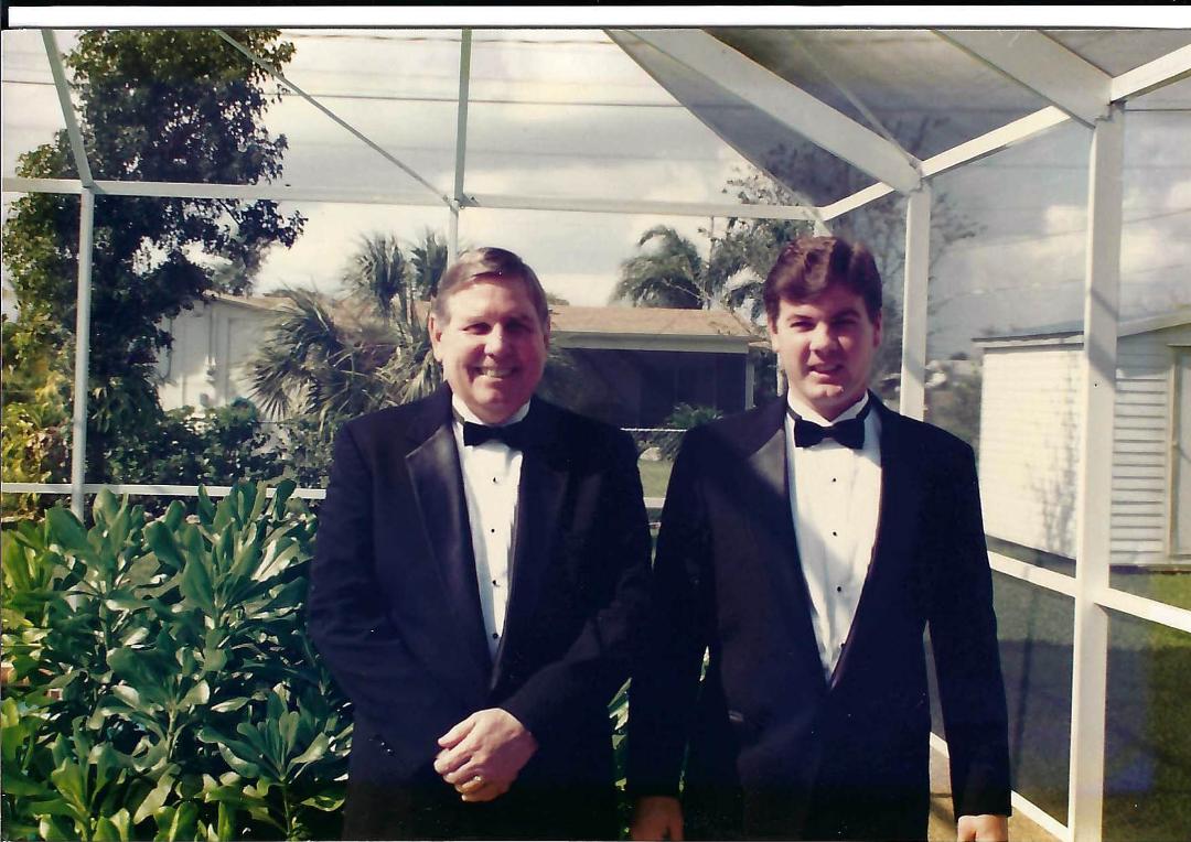 Me and my son Bill prior to a wedding in 1994.