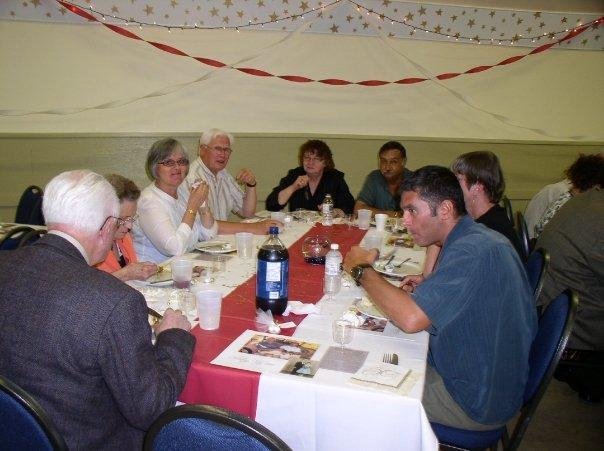 Guests enjoying a fabulous meal.