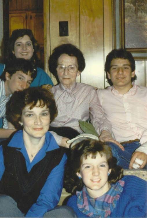 Happy Mother's Day to a wonderful loving mother, Betty. Pictured with her Aunt Betty and our children.