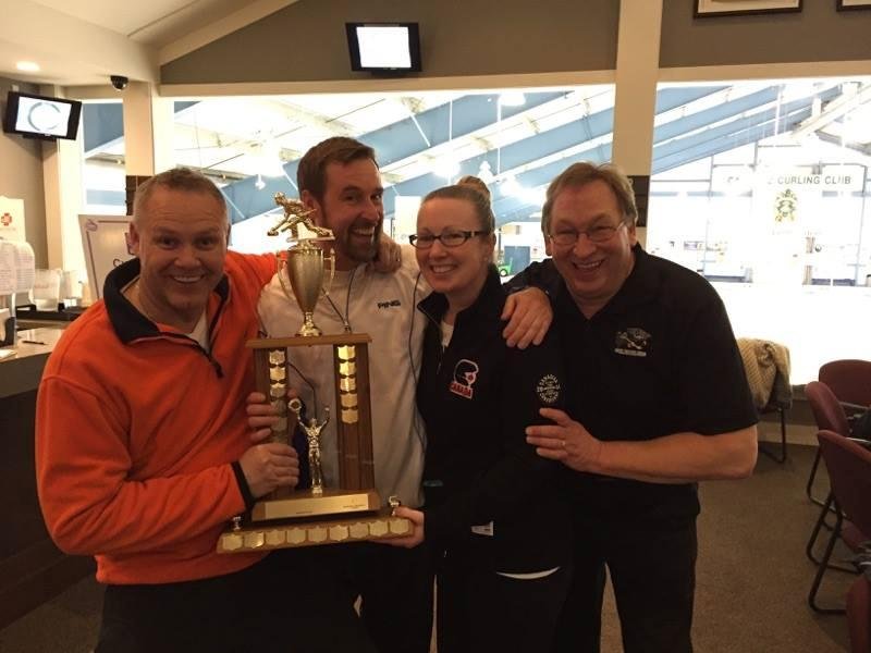 See Beer helps when You curl! We actually won!