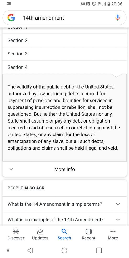 This is the last clause of the 14th amendment. Seems to me th a several lines should end any discussion of reparations for slavery