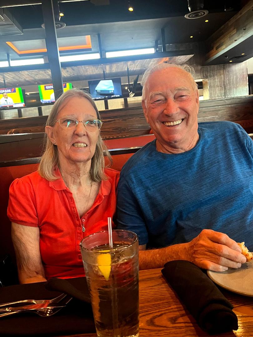My darling and I at my happy birthday dinner Christy took us