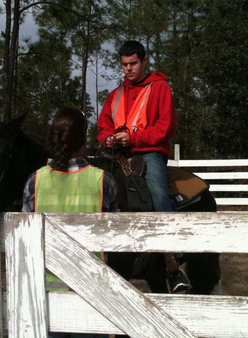We went horseback riding on New Years Eve. I had a fabulous time! Loved my horse, Belle- she performed well for me, even when I took her away from her 'pack' to give her a good run. By the time we took a break she was my