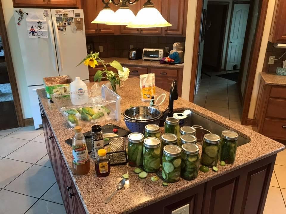 It’s serious business when I’m making pickles!