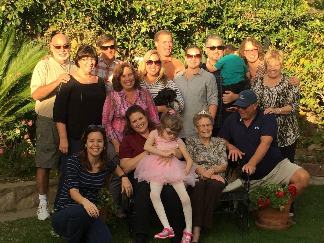 Celebrating Moms 90th birthday. Surprise