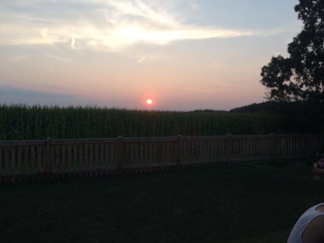 Sunset at my kids house