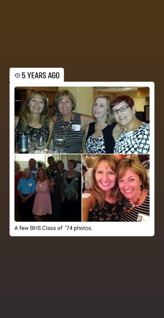In just under 2 weeks, I get to reconnect with these Barstow High School Class of '74 friends!!