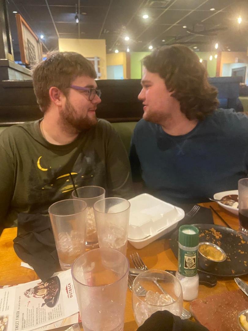 Brothers in profile.