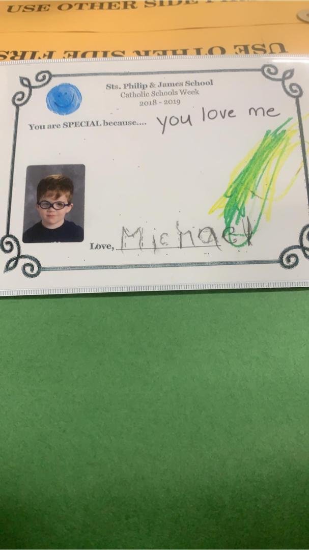 Special day for me. I am Michael’s special person at SSPJ!