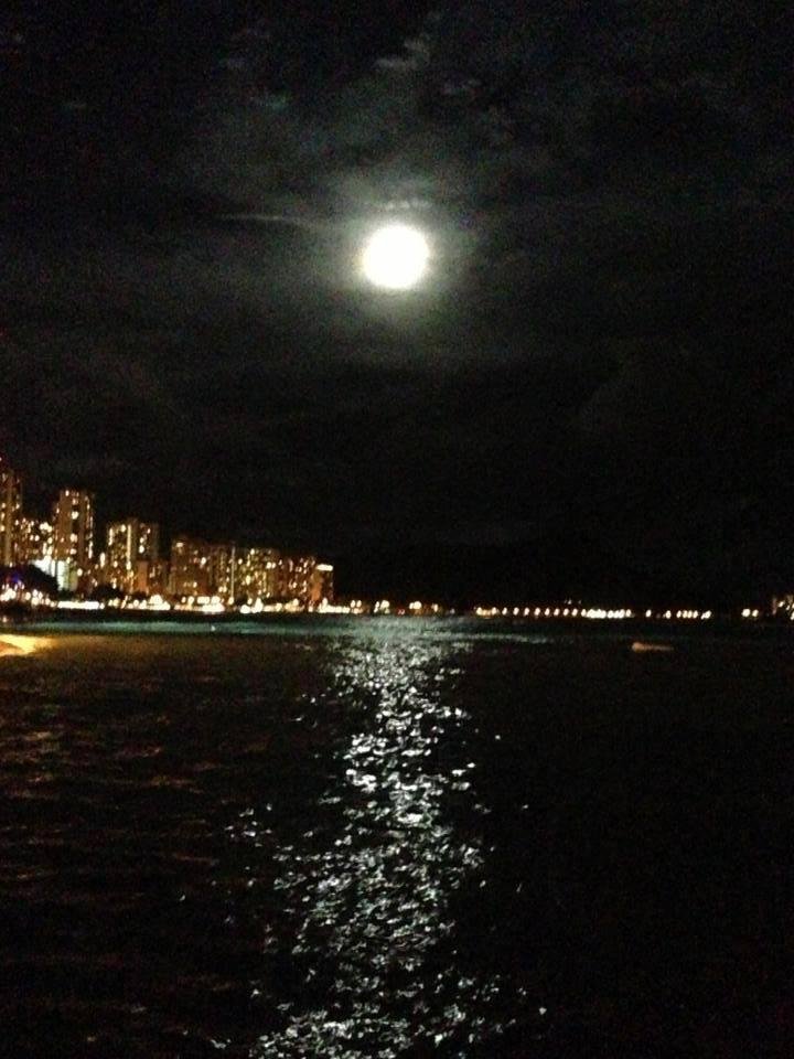 Super Moon over Waikiki