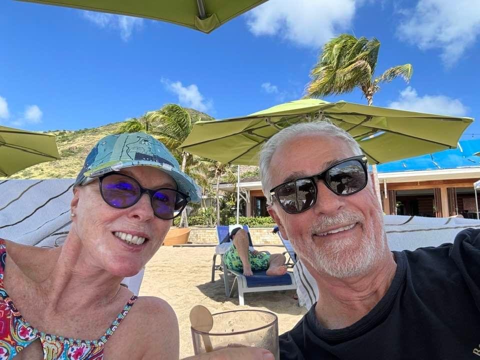 Getting ready for caviar on the beach