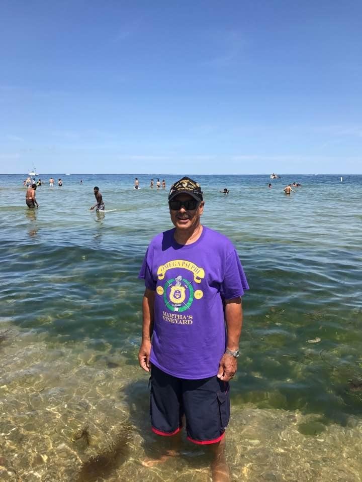Relaxing at the "Ink Well" in Martha's Vineyard