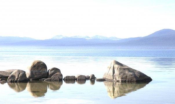 This photo is from the Nevada side of Tahoe, Sand Beach.