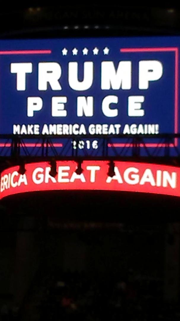 Just got home from the Donald Trump rally in Wilkes-Barre.It was sooooo good. The "Clinton News Network" got hammered. Lou Barletta started the festivities off by commenting about the press while pointing to the press area