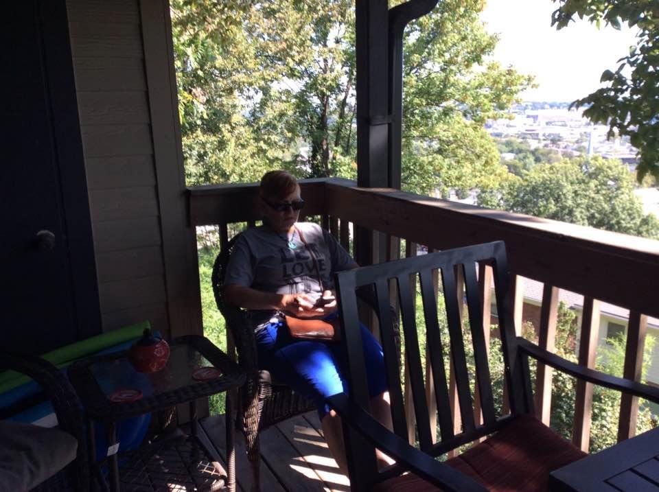 Chris enjoying Tennessee morning