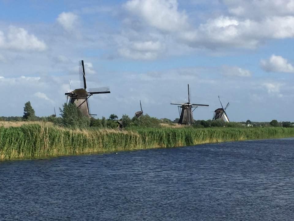 Visiting these windmills was our last stop before heading for Amsterdam and then heading home. What a wonderful trip!  Beautiful countryside, castles and cathedrals. Viking really puts on a great cruise.  Back home now to r
