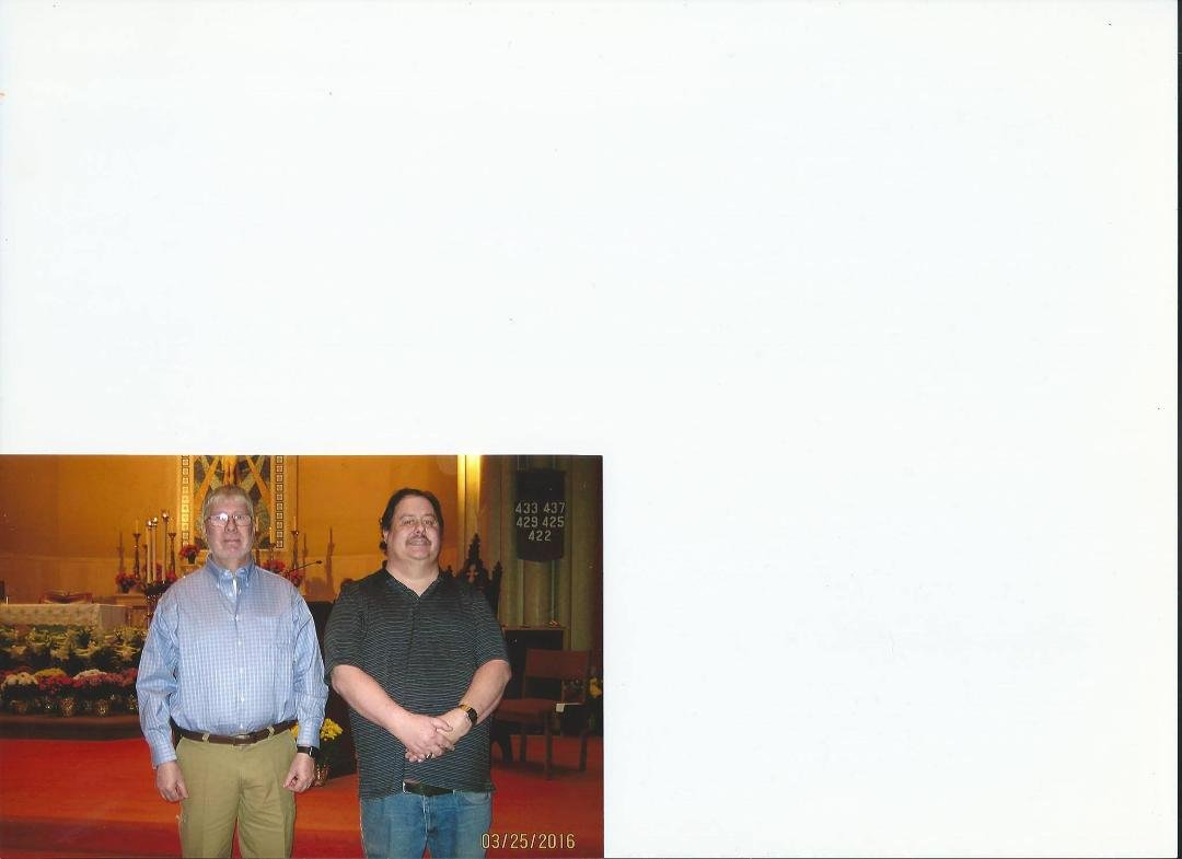 Here is a photo of my Brother Bill and me at my Confirmation. (St. Mary's Church) Enjoy!!!