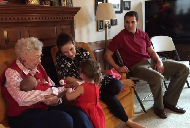 Noelle, Great Grandma, Christina, Scottie, Uncle Dave