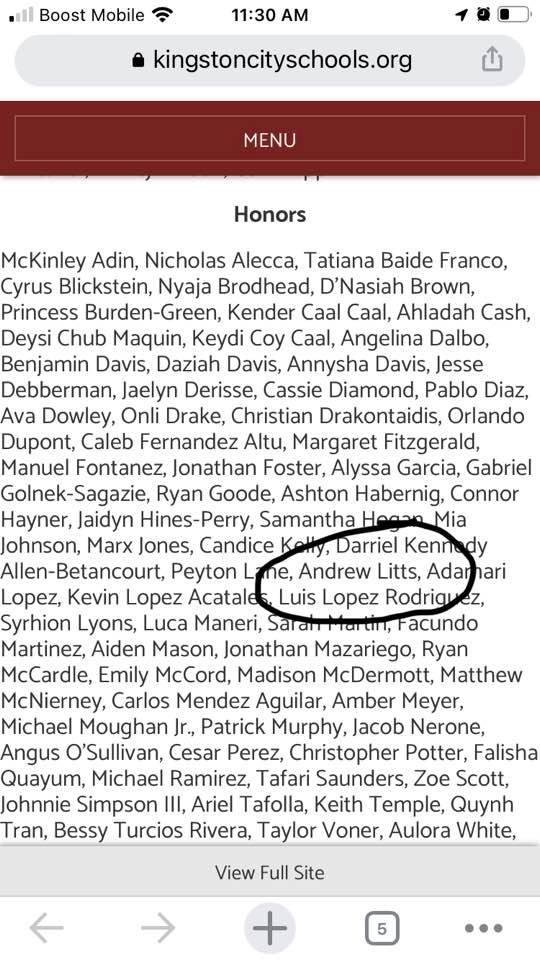 My boy made 12 th grade honors this year. I couldn’t be more proud