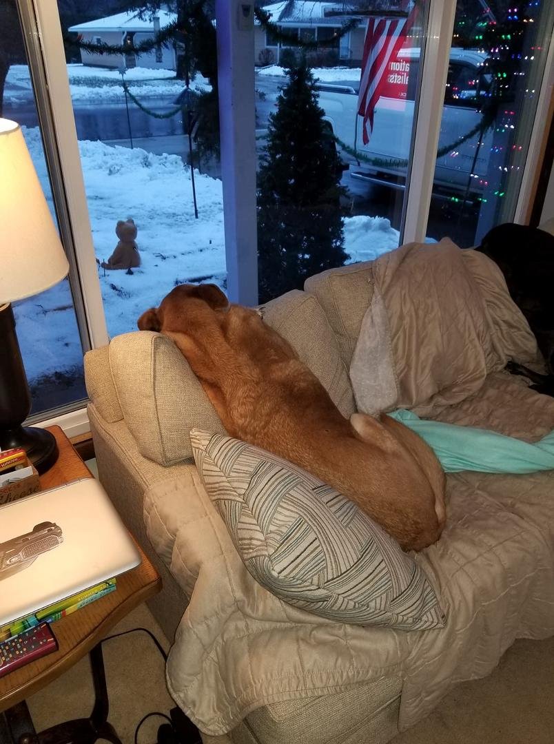 Aiden just left and Charlie is waiting for him to come back (which he will later).