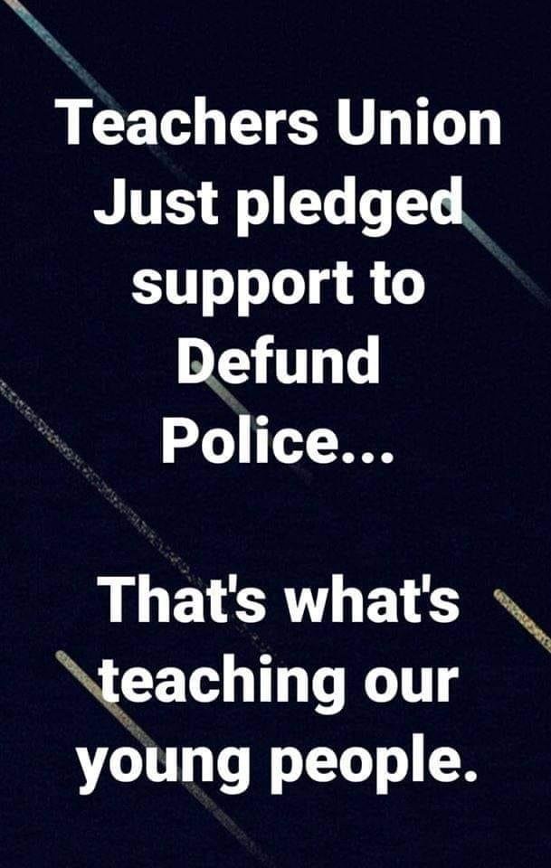 Defund the teachers union!