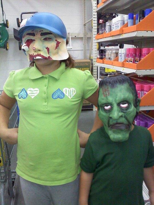 Happy Halloween from my GrandMonsters.............