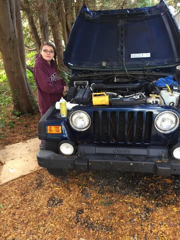 Happy Birthday Danielle,wow 17 you have grown into a awesome young lady.Very proud of you Danielle.Of course working on the badass jeep.