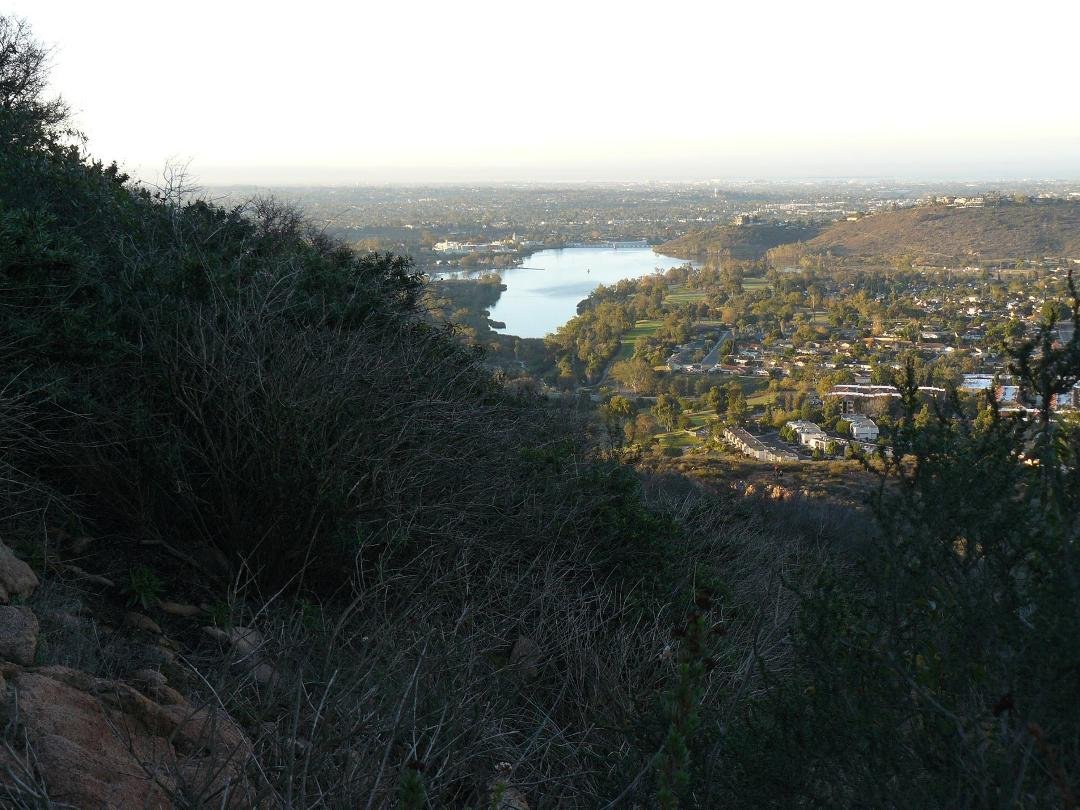 Descending Cowles Mountain Winter Solstice Hike