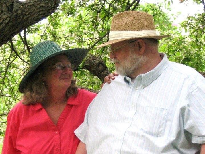 Here's one of Luella and me last year.