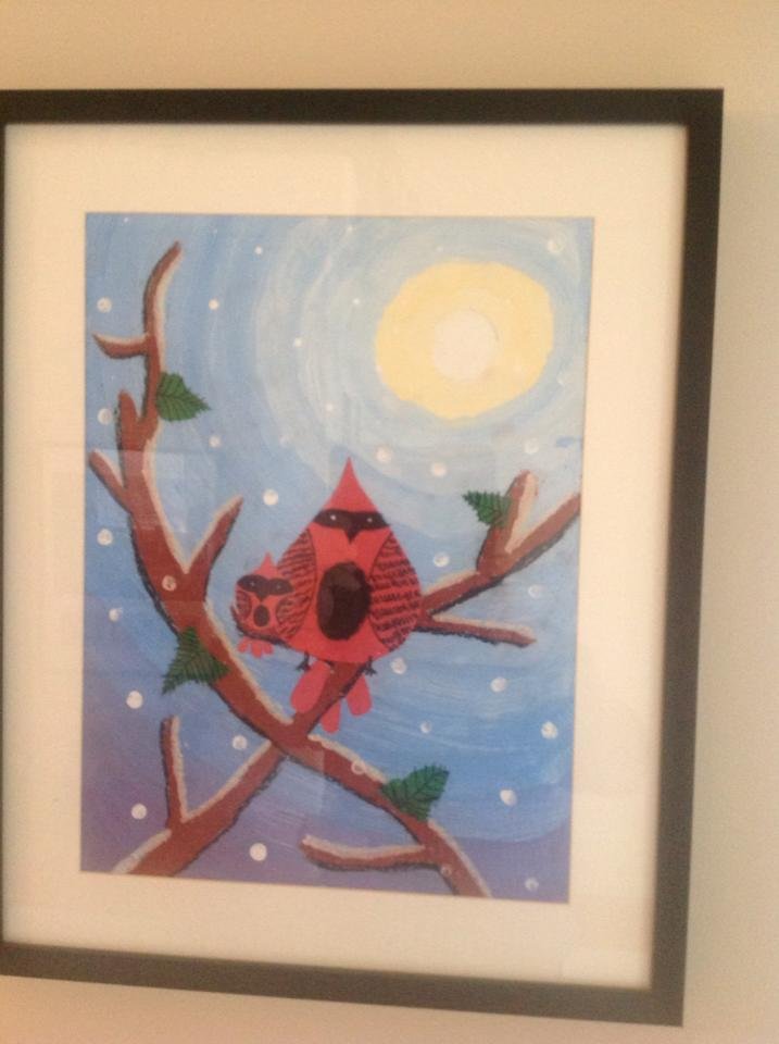 Our Grandaughter, Kira's "Cardinal".