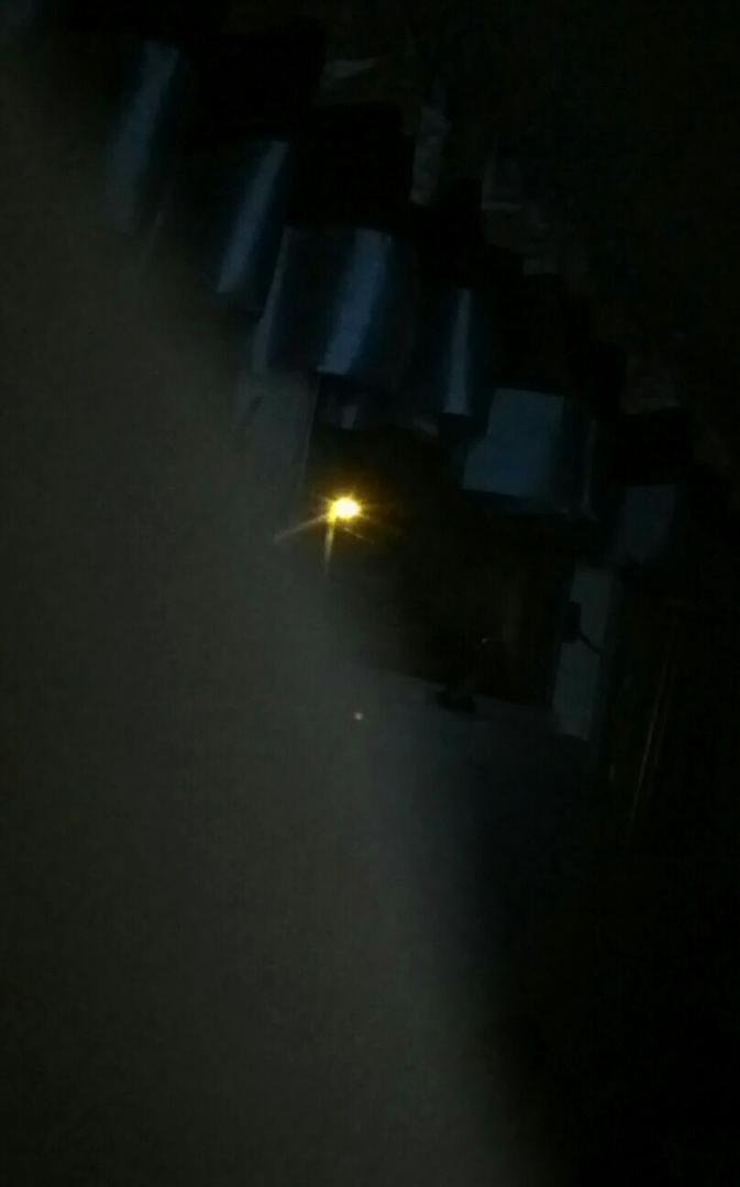 Light in the sky still there thru my bedroom window
