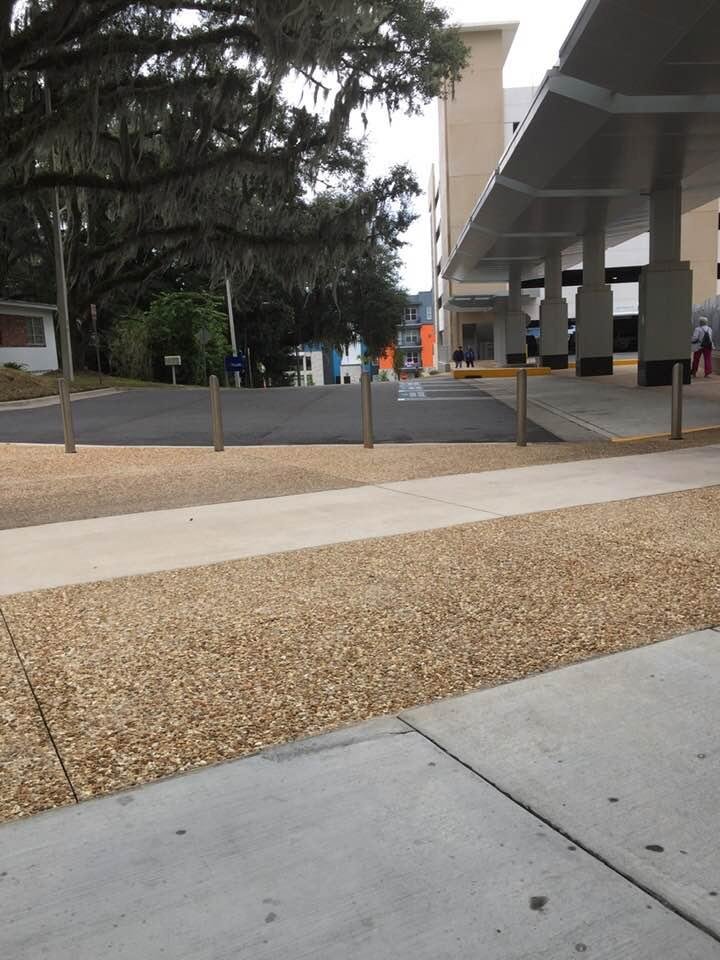 Waiting on my ride enjoying the day out here.